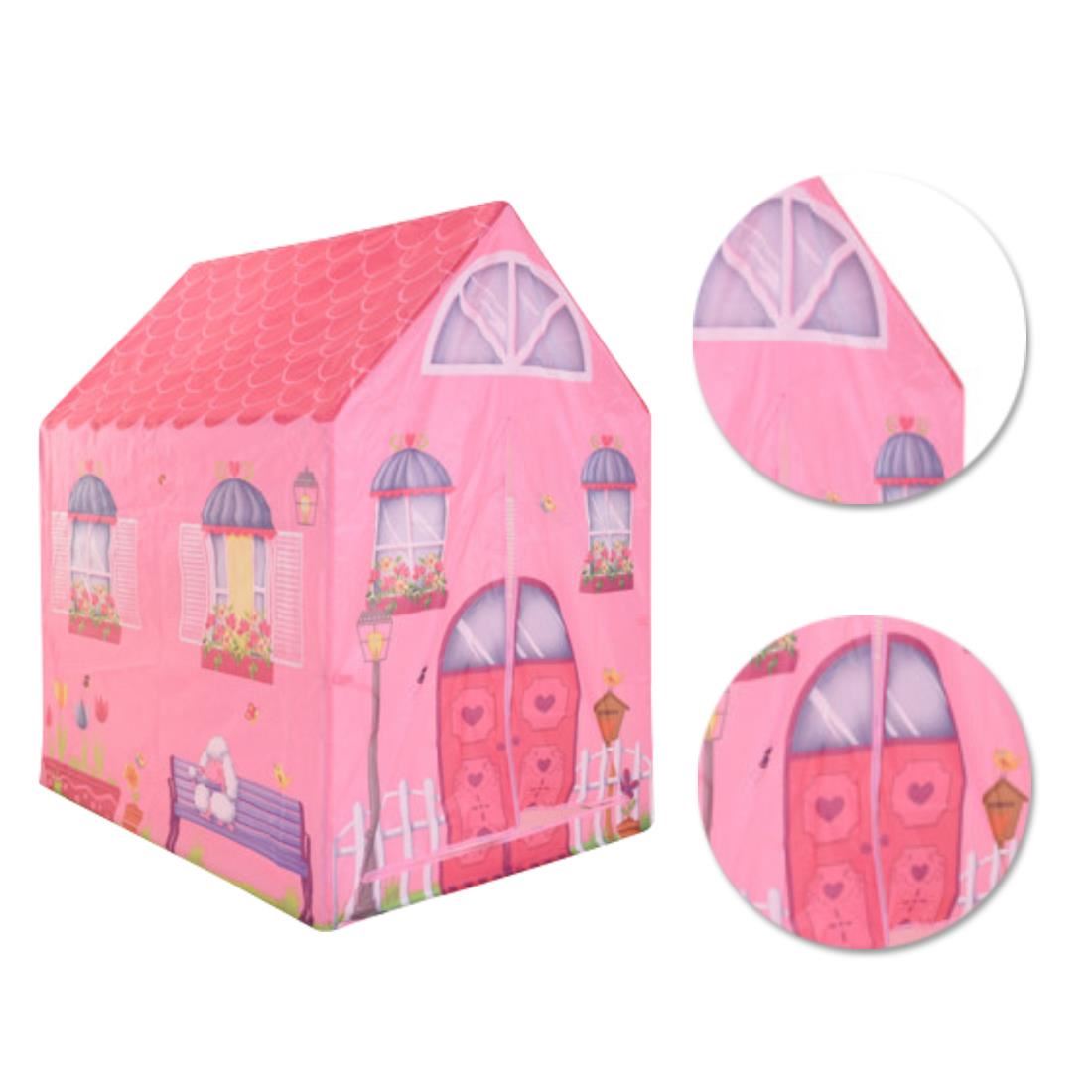 Kids Play Tent Princess Pink Pop Up Tents Indoor Dress Up