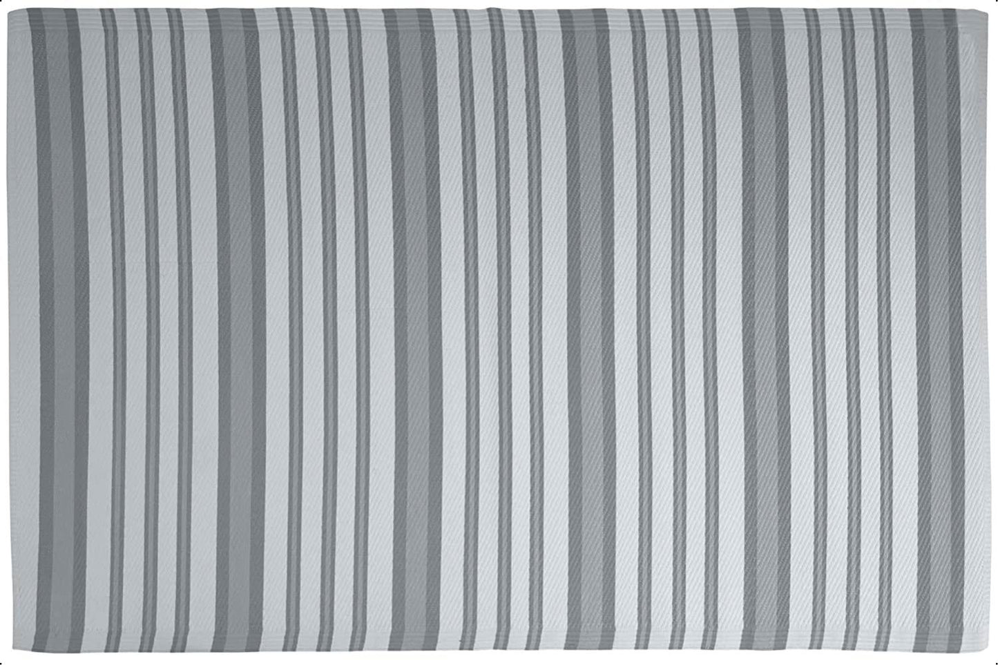 Outdoor Camping Rug Stripes 120 x 180cm Green Blue Grey