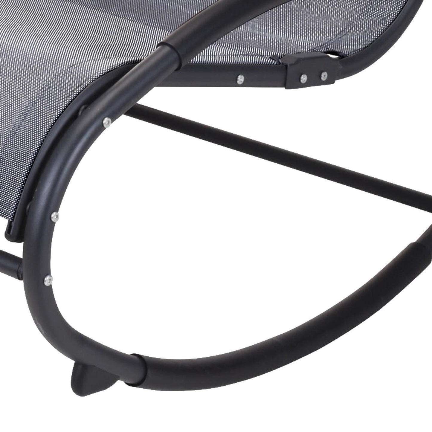 Outdoor Garden Rocking Chair Grey Seat Recliner Patio