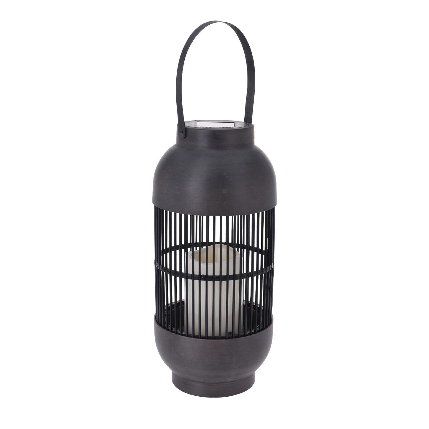 Tall Solar Outdoor Waterproof Candle Patio Light Lantern